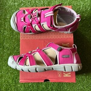 Keen Seacamp II CNX Very Berry Dawn Pink Little Girl Hiking Sport Sandals